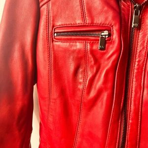 Jones New York Leather Jacket size PS